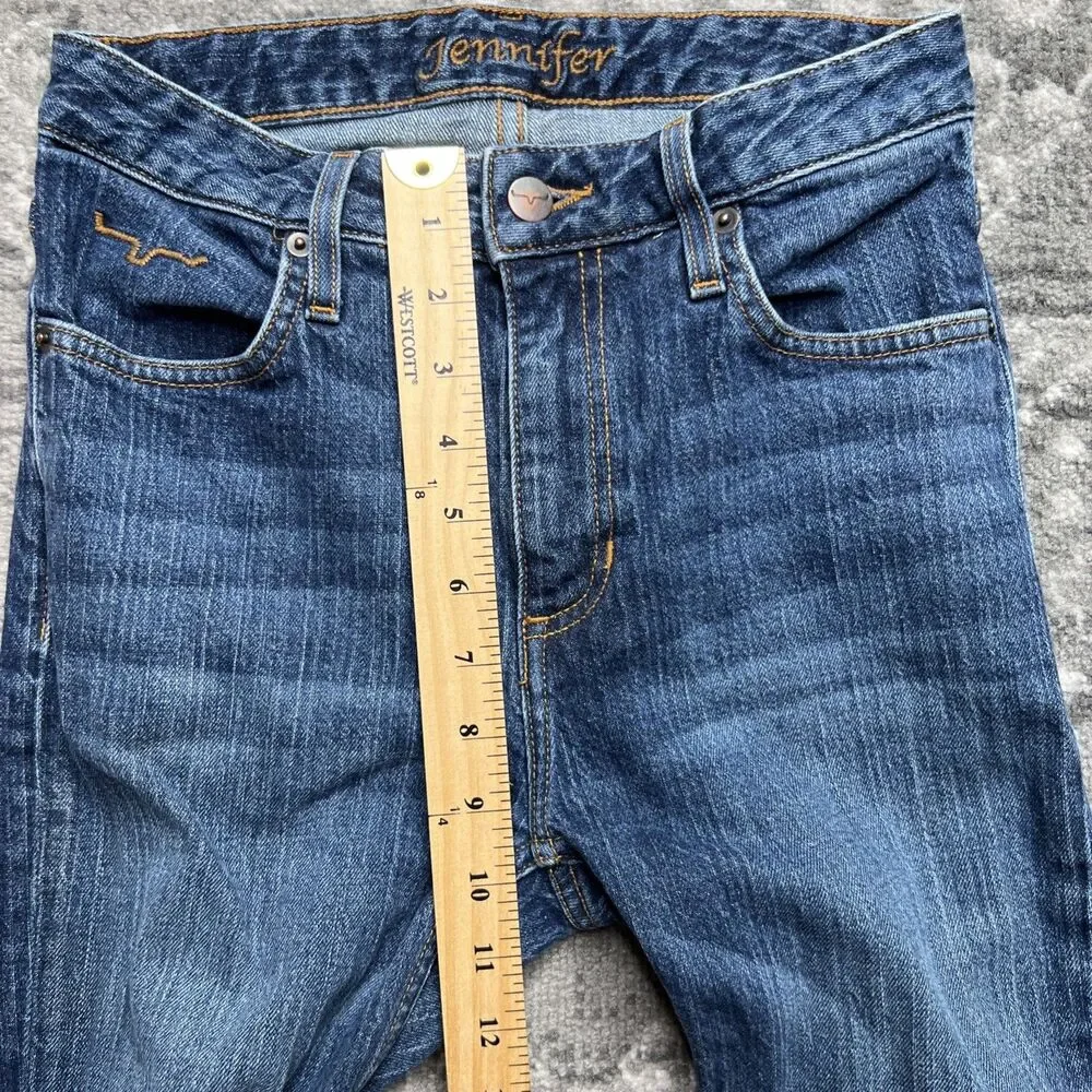 Kimes Ranch Jennifer Jeans Women's 0x32 High Rise Wide Flare Leg Western Blue - Picture 6 of 10